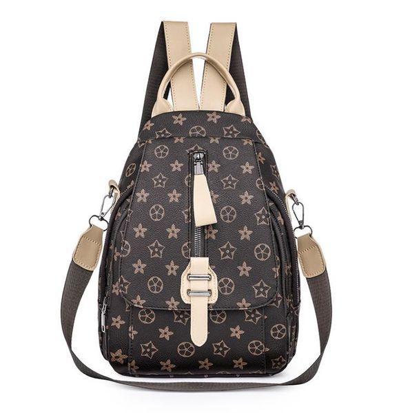

spring/summer fashion bag backpack women's schoolbag trendy soft leather bags