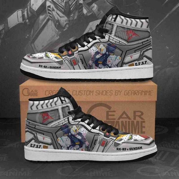 

rx-93 _ gundam sneakers anime shoes, Black