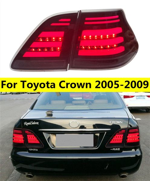 

tail lamp for toyota crown 20 05-2009 crown altis led taillights fog light daytime running lights drl tuning car accessories