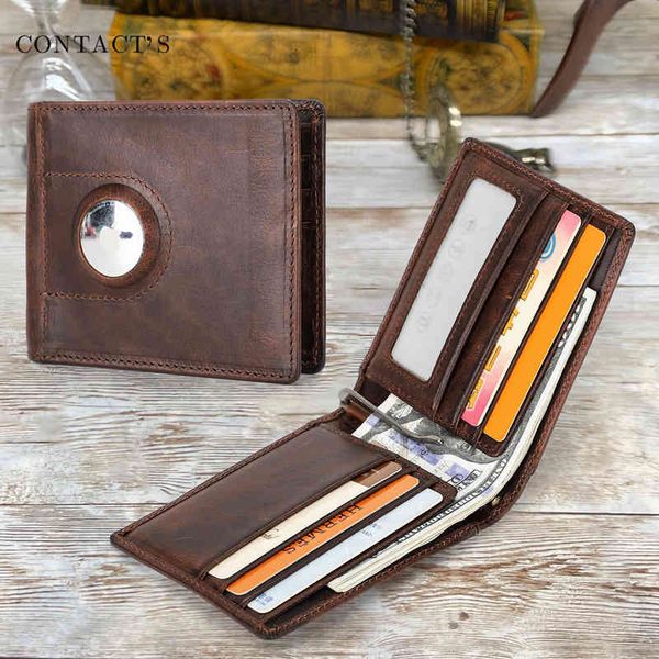 

wallets bags handbags black angel rfid anti-theft brush men's wallet airtag anti loss tracker insert multifunctional dollar clip, Red;black