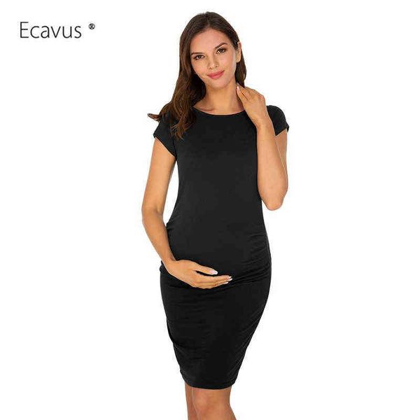 

maternity short sleeve dresses pregnant summer dress maternity sundress for pregnancy maternity casual dress evening dresses g220309, White