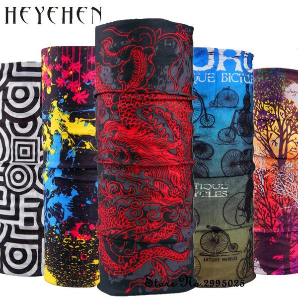 Fashion Dragon Bicycle Motorcycle Bandana Tube de cachecol para bebês Multifuncional sem costura Hy15