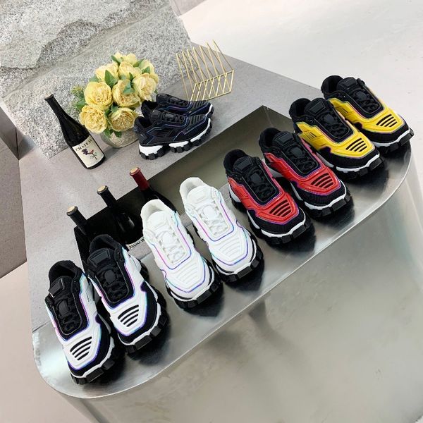 

capsule designer rubber sole running shoes sports shoes womens textile casual shoes sports mens platform cloudburst thunder box, Black