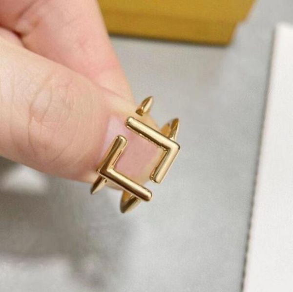

2022 gold ring f love rings letter-rings fashion luxury jewelry spin, Silver