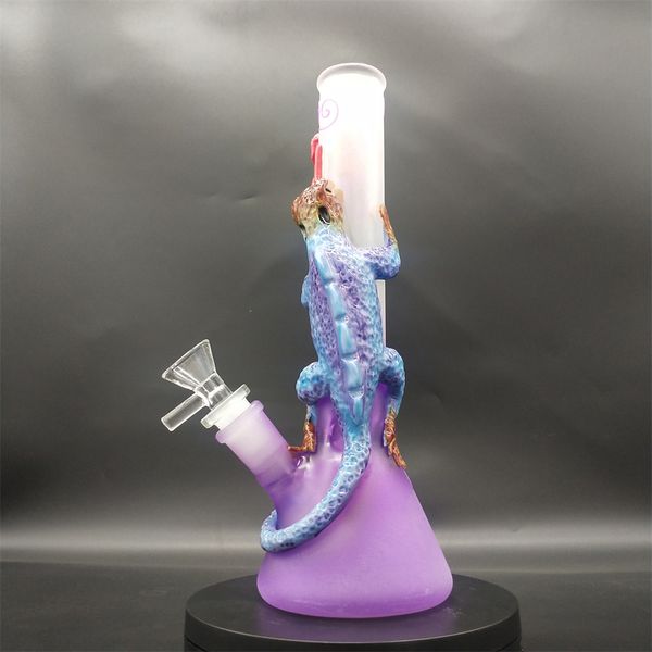 2021 3D design animale Bong di vetro Acqua Fumare Narghilè Tubo Olio Dab Rig Ciotola da 14MM