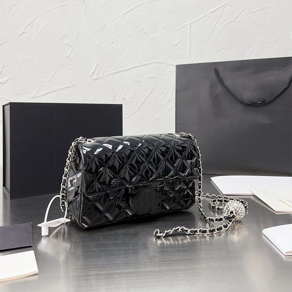 

classic vintage women bags luxury silver hardware diamond ball designer chain shoulder bag ladies fashion handbag crossbody wallet woman tot