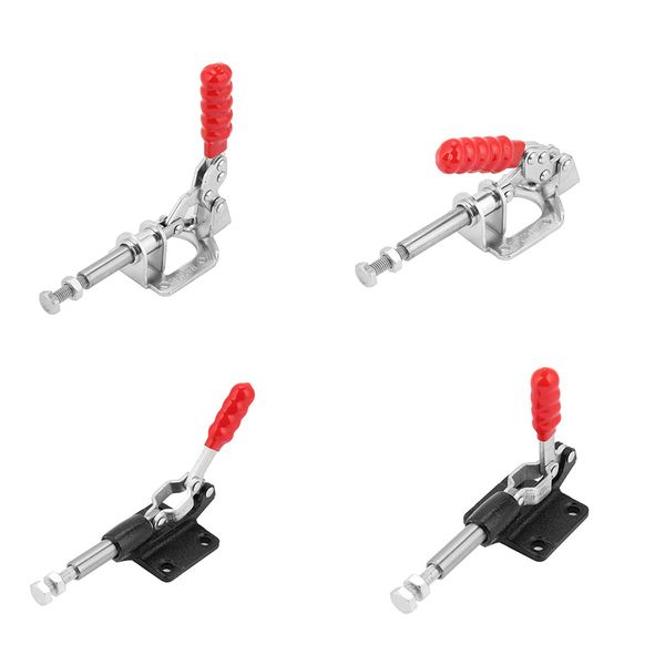 

iron galvanized quick fixed toggle clamp holding latch push pull action hand tool