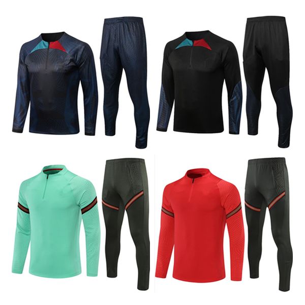 

2022 portuguese men soccer tracksuit jacket 2223 portugues joao felix survetement football training suit jogging chandal futbol, Black