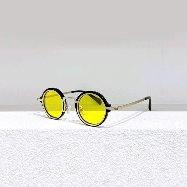 

yellow black round sunglasses designer glasses fashion summer sun glasses shades occhiali da sole sonnenbrille, White;black