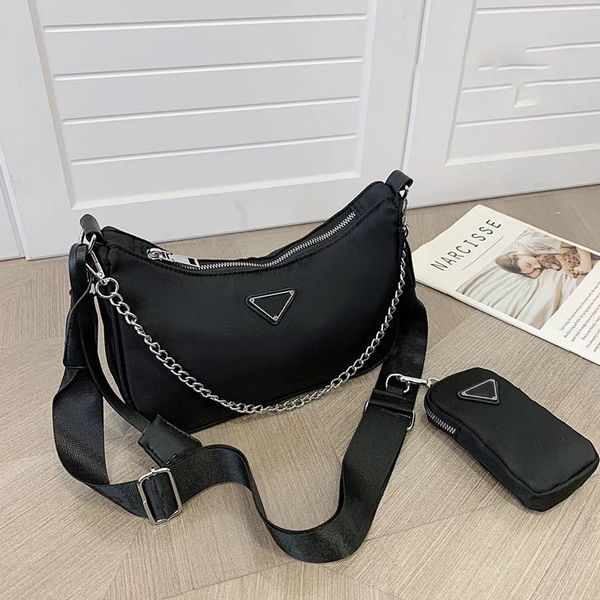 

designer shoulder handbags fashion bag lady nylon handbag with letters ladies crossbody bags 2 pieces coin purse