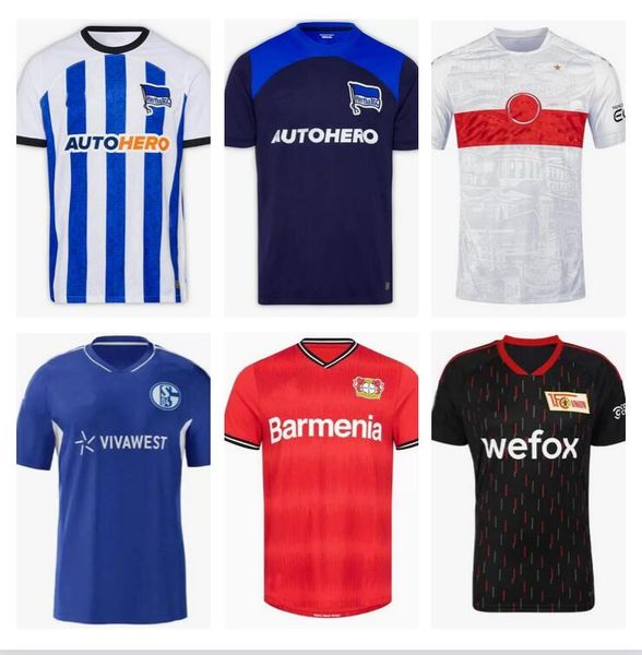 

2022 2023 hertha berlin soccer jerseys bayer leverkusen home piatek away 22 23 tousart boyata cordoba lukebakio cunha serdar football shirts, Black;yellow