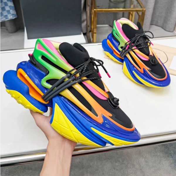 

fashionflat lace-up sneakers women's leather comfortable casual multi-lace men's shoes outdoor walking autumn new stylethick sole, Black