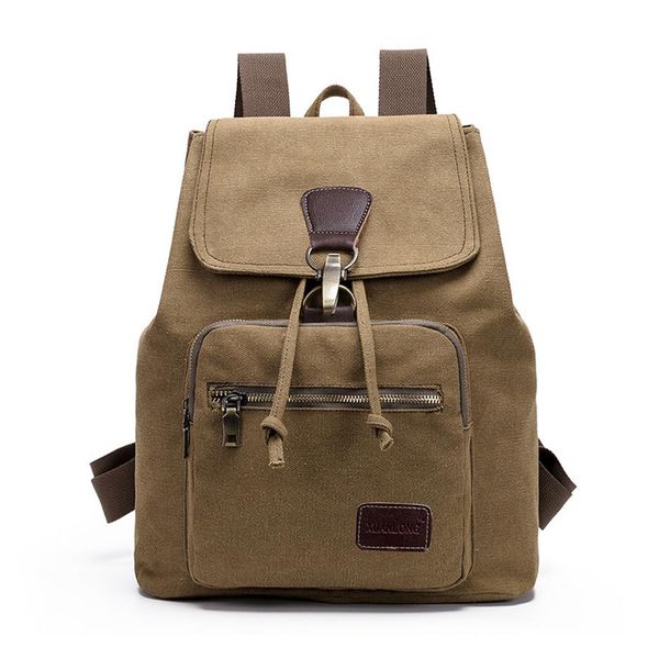 

student computer bag outdoor leisure backpack vintage canvas female backpack196a