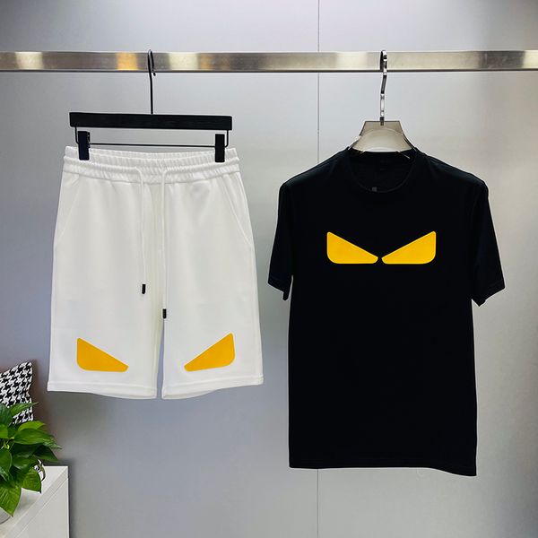 

2022 mens t shirt designer men women shirts fashion summer print yellow eyes short sleeve clothing asian size s-4xl, White;black