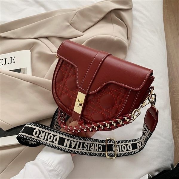 

women new women's messenger texture fashion trend saddle yclo design purses online