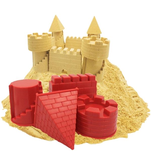 Creativo per bambini Piramide animale Castello Stampo di sabbia Set di strumenti da spiaggia estivi fai da te Classici giochi d'acqua all'aperto per bambini 220705