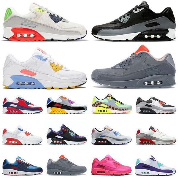 

90 cushion running shoes 90s womens mens trainers university gold bred first use signal blue suede leather white black jogging sneakers eur3