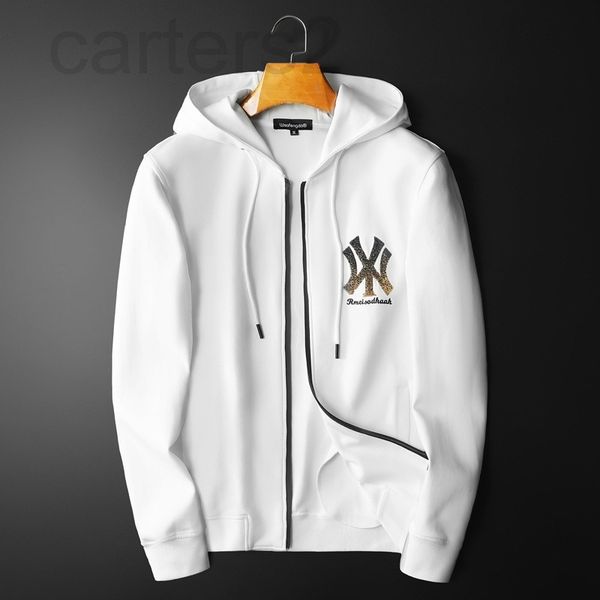 

men's hoodies & sweatshirts designer 2021 new autumn and winter men's hooded cardigan trend sweater jacket korean slim youth mw5v2, Black