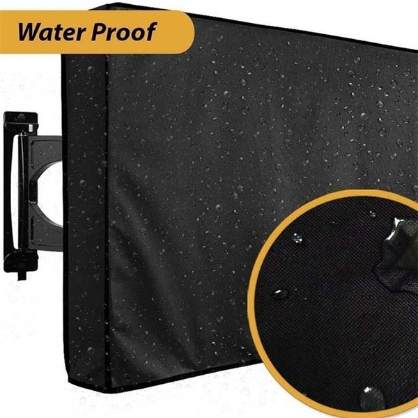 Capa de TV à prova d'água ao ar livre para 22 55 polegadas de pó à prova de poeira de 55 polegadas Proteição à tela LED Universal 220427