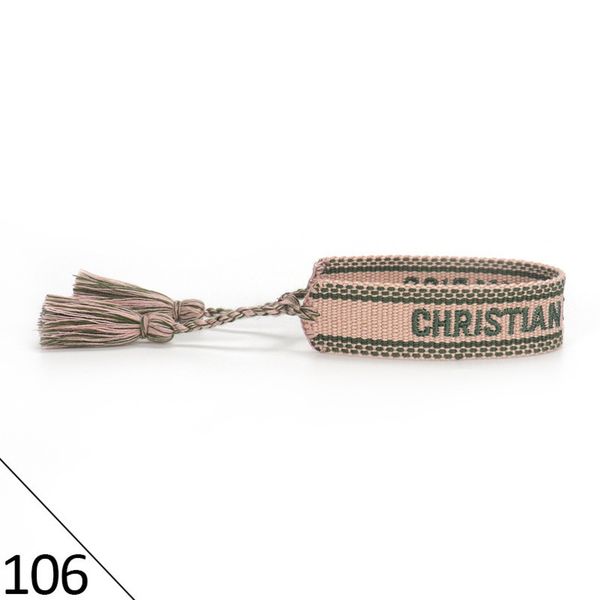 

brand designers d adjustable bracelet luxury woven friendship bangle for women men vintage braided bangles embroidery tassel bracelets jewel, Golden;silver