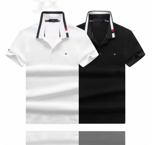 

luxury brand mens designer polo t shirt summer fashion breathable short-sleeved lapel casual tm41, White;black