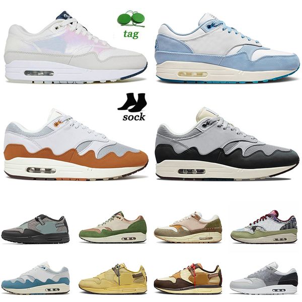 

men trainers amaxs 1s 87 running shoes 2022 authentic og premium nh treeline patta monarch black grey baroque brown cactus jack 1 womens sne