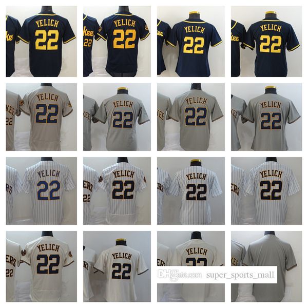 

22 christian yelich baseball blank 2022 stitched jerseys men women youth size s--xxxl, Blue;black