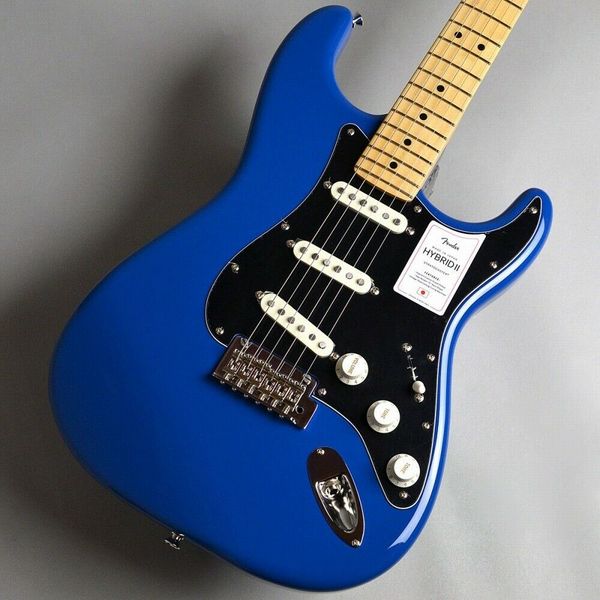 

made in japan hybrid ii st forest blue electric guitar
