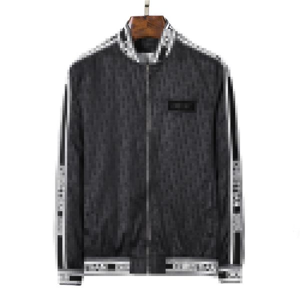 

sleeve fashion long men's zipper jacket print slim designer windbreaker men thin jacket autumn winter outdoor size m-3xl l08w, Black;brown