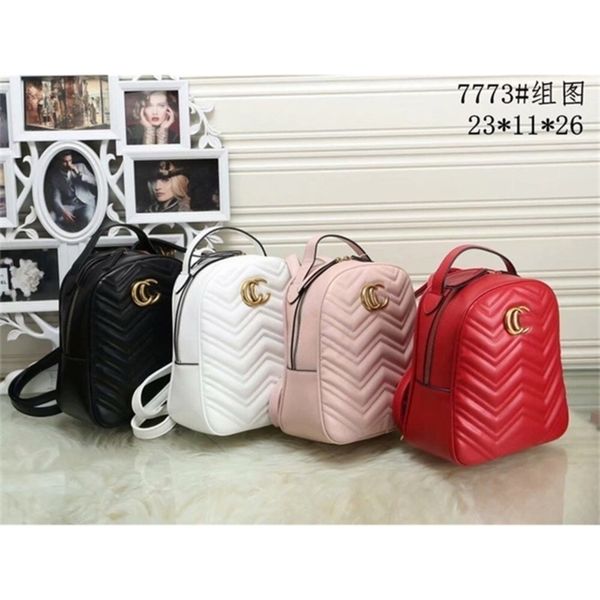 

new designer luxury bags quality new style backpack versatile leisure trend schoolbag backpackshoulder bag