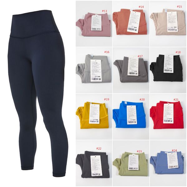 LU-wgg0325 Damen-Yoga-Outfit, schmale Laufhose, Übung, Erwachsene, hohe Taille, Fitnesskleidung, Mädchen, elastische Hose, Sportbekleidung