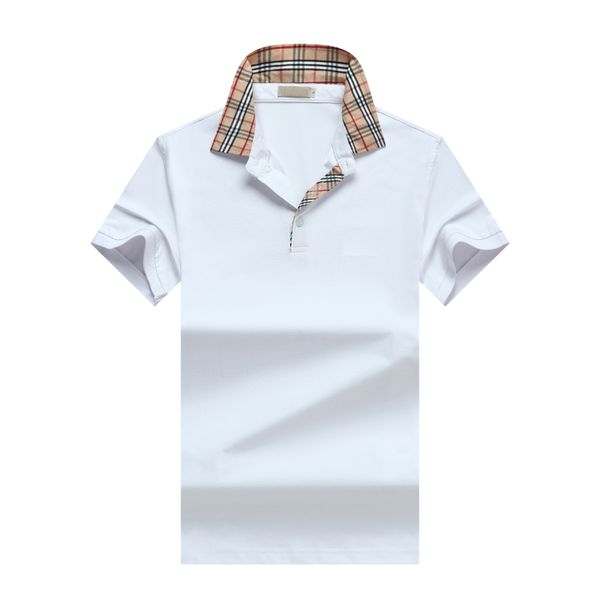 

2022 italy mens polo shirts man t shirt high street embroidery solid color polos garter printing cottom clothing luxury, White;black