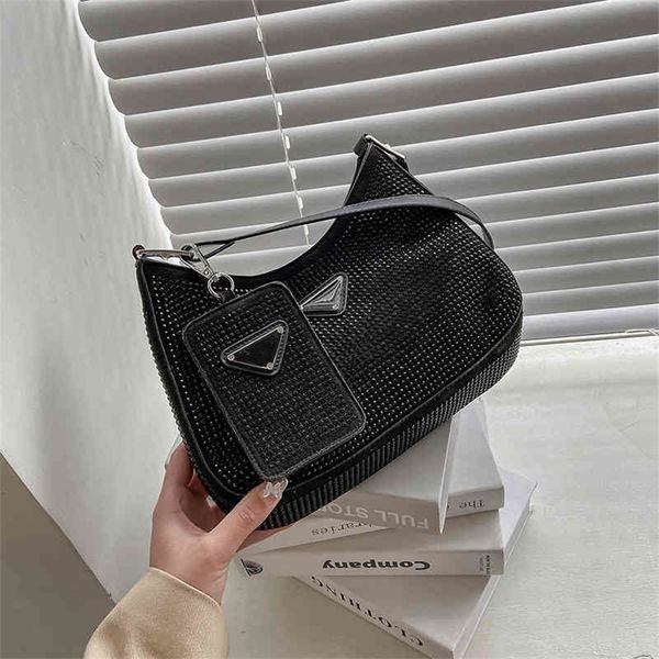 

2022 trend fashion design bags trendy bags wanghong underarm single shoulder women's letter foreign temperament dumpling lady's ha