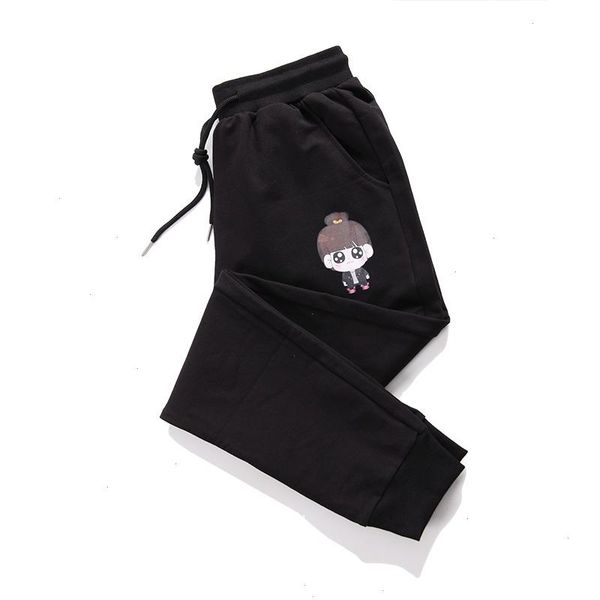 

womens spring fall sweatpants loose sport trousers drawstring waist pockets harem pants mom bottoms casual wear p125, Black;white