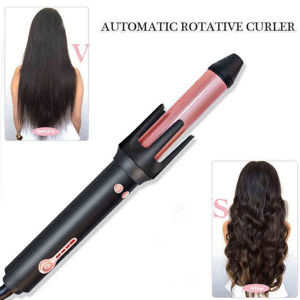 

nxy curling irons automatic curling iron rotating hair curler professional beach wave rollers curlers electric waver styler wand 220613