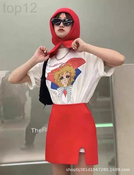 

skirts designer pushbutton spring and summer 2022 new red side slit short skirt, hip wrap slim women's high waist nosy, Black