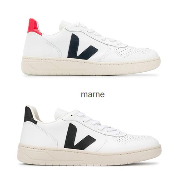 

veja esplar sneakers men women white platform shoes vintage real calfskin casual women outdoor runner trainer with, Black