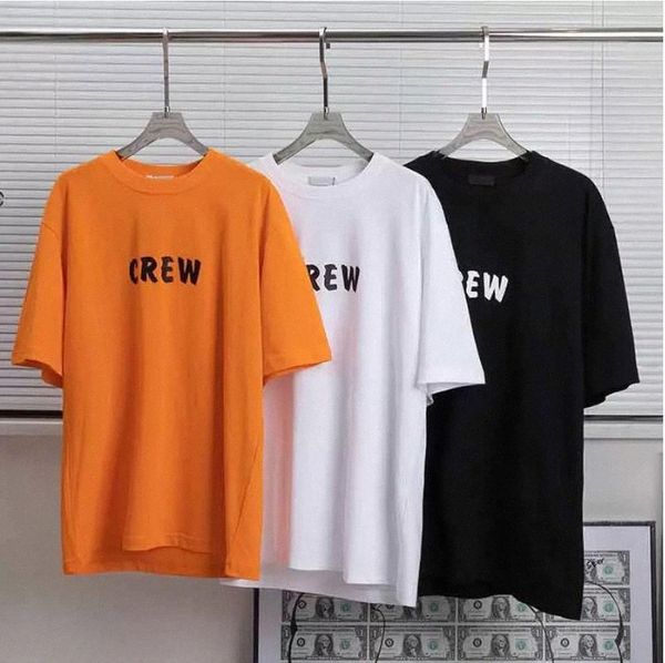 

fashion mens t-shirt designer new spring summer tees sweethearts high grade printing casual short sleeveround neck panel tshirt, White;black