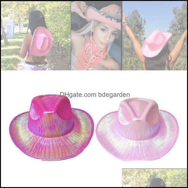 Berets Hats Caps Hats Gloves Gloves Fashion Accessories Light-Up Kids Cowgirl Child Malling Cowboy Costum