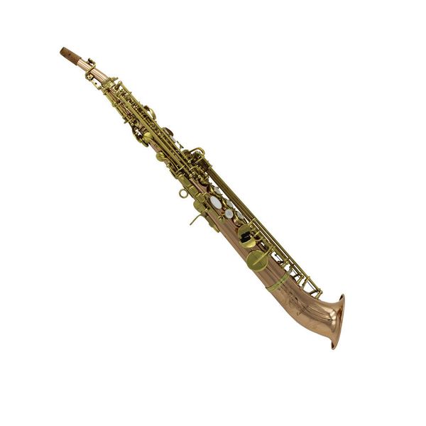 

eastern music copper body j type curved bell soprano saxophone saxello