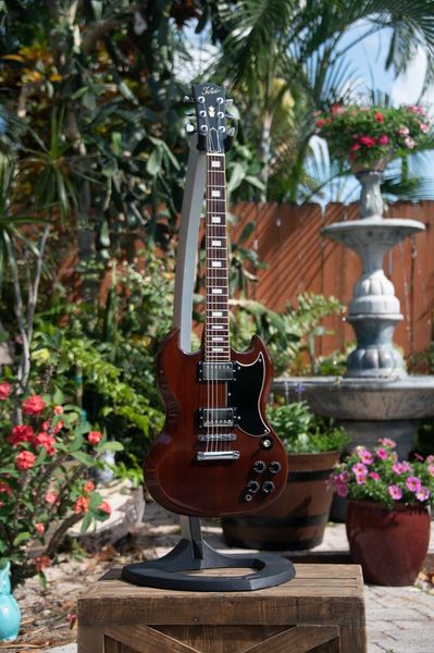

tsg-60 '60s sg - walnut finish electric guitar