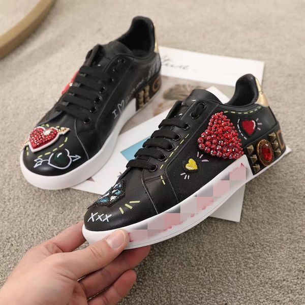

2022man shoes fashion women shoes men's leather lace up platform oversized sole sneakers white black casual hc190704 asdawdaghjgasdawas, Red;white
