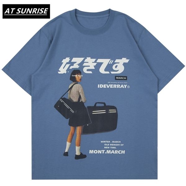 Hip Hop Streetwear Harajuku T Shirt Mädchen Japanische Kanji Drucken T-shirt Männer Sommer Kurzarm Baumwolle Lose übergroßen T-Shirt 220408