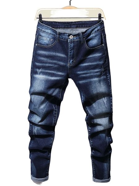 

men bleach wash cat scratch jeans o1cm#, Blue