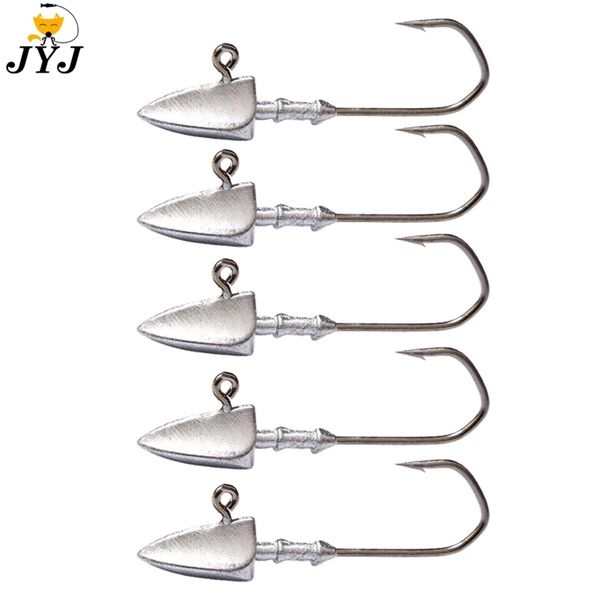 

triangle head hooks 35g 5g 7g 10g 14g 20g ship type fishing hook soft worm jig lure hook jig head fishing tackle hooks 220623
