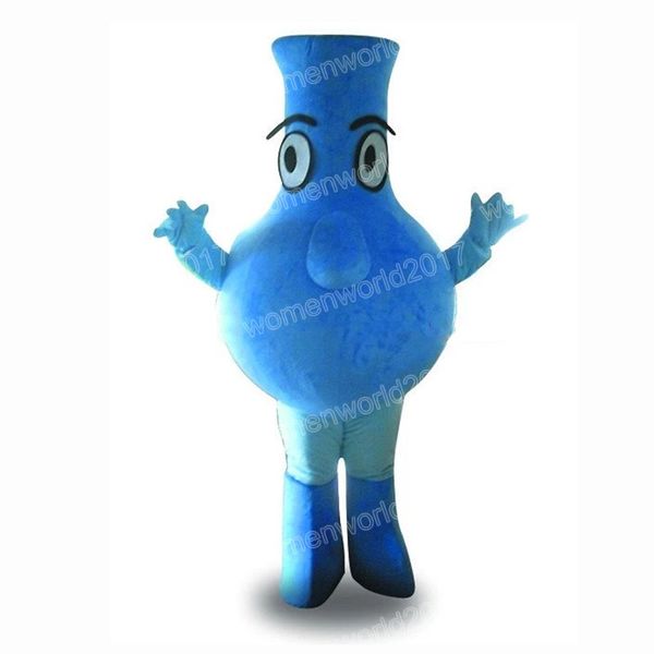 Хэллоуин Синяя бутылка талисман талисман талисмана высочайшего качества мультипликационные наряды костюма унисекс взрослые наряд рождественское карнавальное платье
