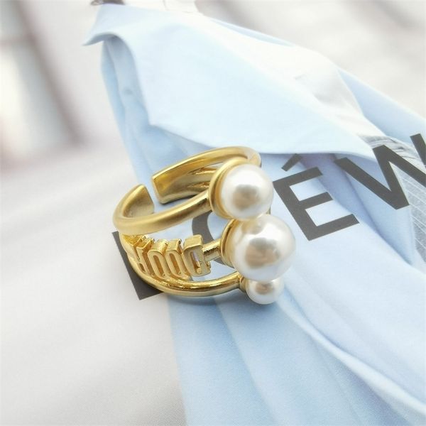 

the new 74% off family light luxury opening cd ring pearl fashion sweet cool wind fairy minority temperament small women, Silver