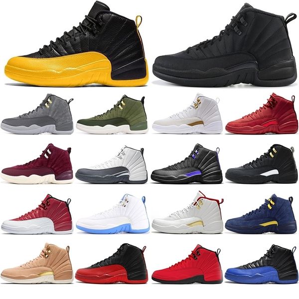 

with socks 12 stone blue university gold dark concord reverse flu game ovo white men basketball shoes 12s playoff french blue sneakers