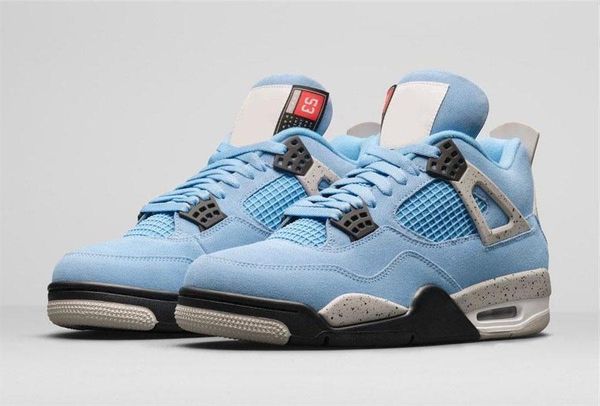 

shoes 4 se university blue men 4s suede tech grey sports sneakers double