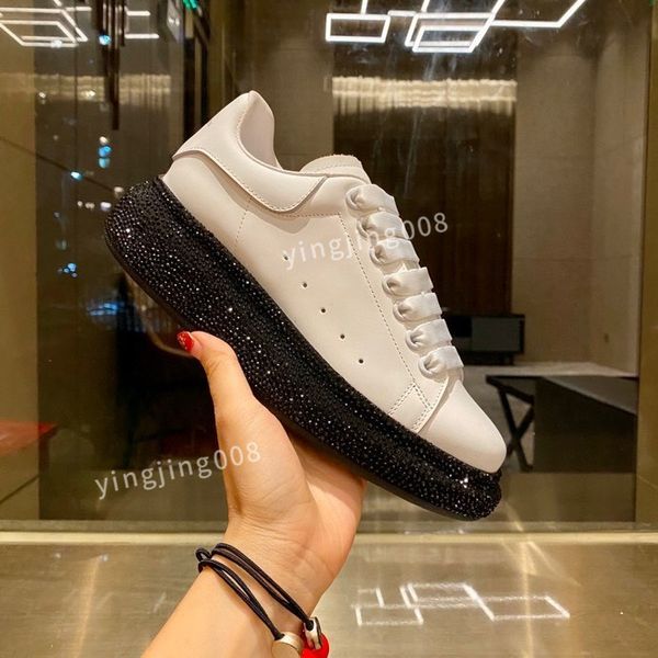 

dress shoes men women shoes casual sneakers pelle scamosciata parigi dei pattini della piattaforma patchwork size35-44, Black